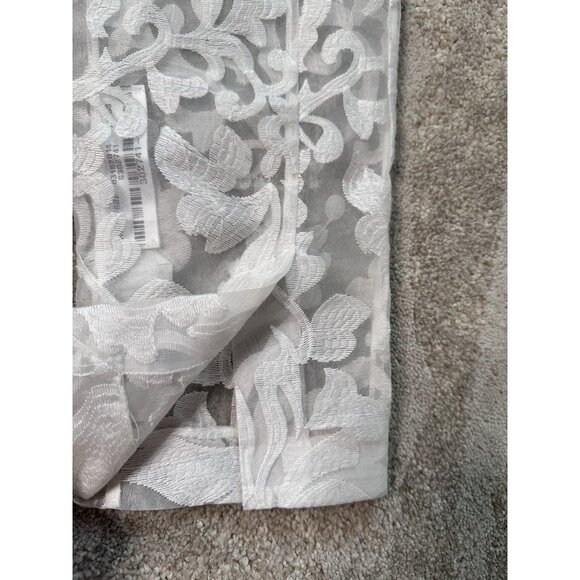 BCBG MAXAZRIA Runway Women's White Pull on Sheer Lace Floral Dress Size M NWT - Picture 6 of 6